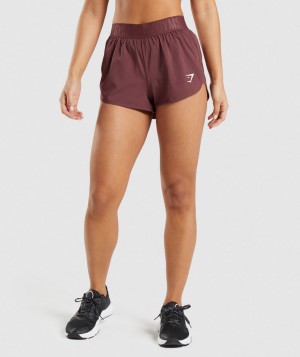 Gymshark Training Loose Fit Kurze Hose Damen Rosa Braun | DNV-132947