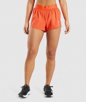 Gymshark Training Loose Fit Kurze Hose Damen Orange | IOB-567419