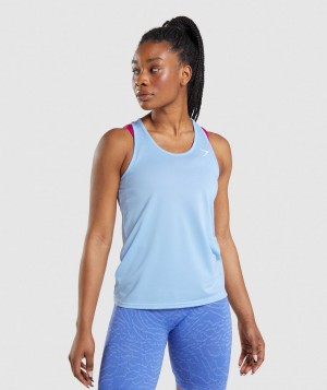 Gymshark Training Muskelshirt Damen Blau | AWX-253071
