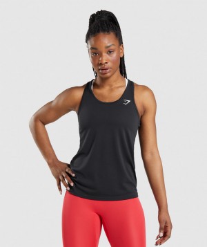 Gymshark Training Muskelshirt Damen Schwarz | AXL-568274