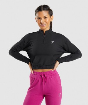 Gymshark Training Pippa Pullover Damen Schwarz | ACJ-815432
