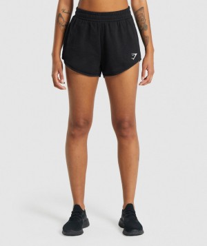 Gymshark Training Sweat Kurze Hose Damen Schwarz | LKW-567283