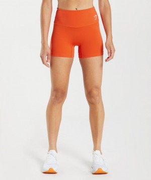 Gymshark Training Tight Kurze Hose Damen Rot | BHR-451986
