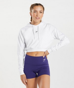 Gymshark Trainingped Pullover Damen Weiß | XJM-985740
