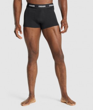 Gymshark Trunk 2pk Unterwäsche Herren Schwarz | XRD-215086
