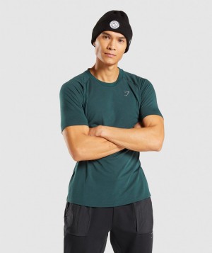 Gymshark Venture T-Shirt Herren Dunkelgrün | RBP-920368