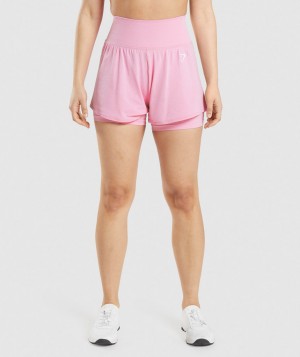 Gymshark Vital Seamless 2.0 2-in-1 Kurze Hose Damen bbbin | SFQ-679432