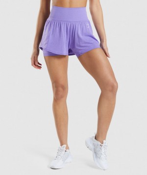 Gymshark Vital Seamless 2.0 2-in-1 Kurze Hose Damen bbbin | JEF-057238