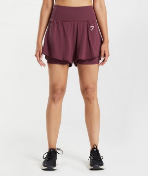Gymshark Vital Seamless 2.0 2-in-1 Kurze Hose Damen bbbin | FRY-169483