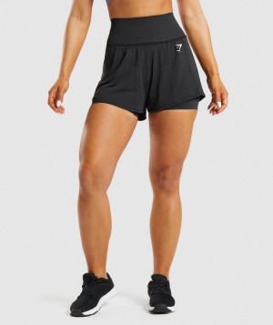 Gymshark Vital Seamless 2.0 2-in-1 Kurze Hose Damen bbbin | TEX-708139