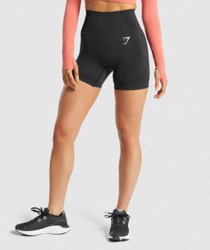 Gymshark Vital Seamless 2.0 Kurze Hose Damen Schwarz | MBH-608931