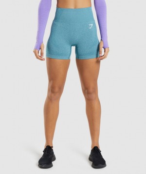 Gymshark Vital Seamless 2.0 Kurze Hose Damen Türkis | FEP-275804