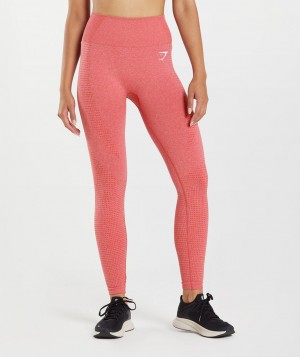 Gymshark Vital Seamless 2.0 Leggings Damen Rot | UGO-502731