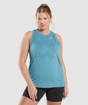 Gymshark Vital Seamless 2.0 Light Muskelshirt Damen Türkis | MDA-937486