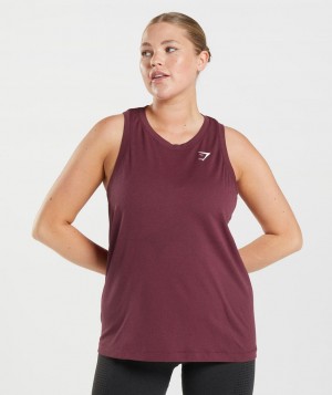 Gymshark Vital Seamless 2.0 Light Muskelshirt Damen Bordeaux | ACS-952034