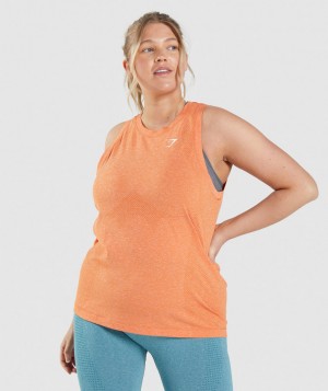 Gymshark Vital Seamless 2.0 Light Muskelshirt Damen Aprikose Orange | QET-560483