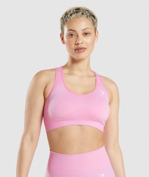 Gymshark Vital Seamless 2.0 Sport BH Damen Rosa | MVH-106497