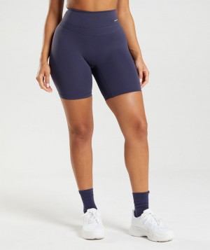 Gymshark Whitney Cycling Kurze Hose Damen Indigo Navy | AXW-106483