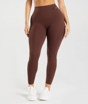 Gymshark Whitney High Rise Leggings Damen Braun | HSW-548627
