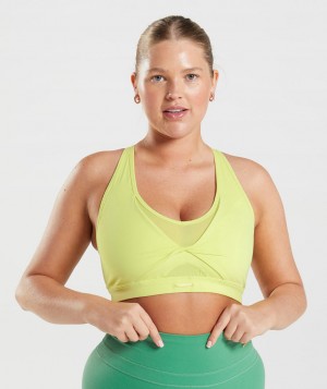 Gymshark Whitney Mesh Sport BH Damen Grün | PXV-279564