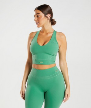 Gymshark Whitney Muskelshirt Damen Grün | DON-741289