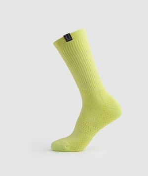 Gymshark Whitney Tab Crew 1pk Socken Herren Grün | YCO-712648